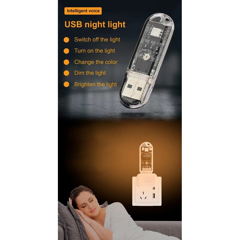 Smart Nightstand with Night Light and Charging Station, Sofa Side Table with Bookshelf, Coffee Table with 2 Storage Drawers