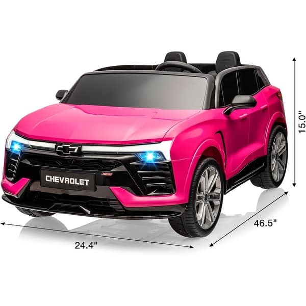 dimension image slide 0 of 6, 24V Kids Ride on Car 2 Seater, Licensed Chevrolet Blazer Battery Powered Electric Vehicles Car