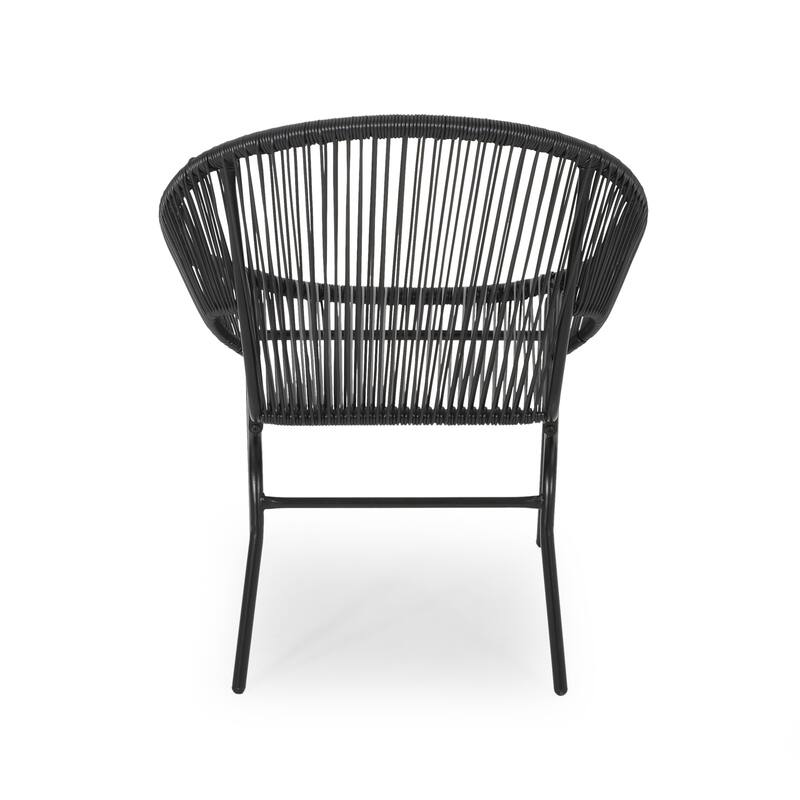 Nusa Outdoor Modern Rattan Club Chair (Set of 2) by Christopher Knight Home