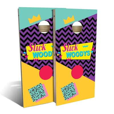 90s Collage Outdoor Cornhole Board Set