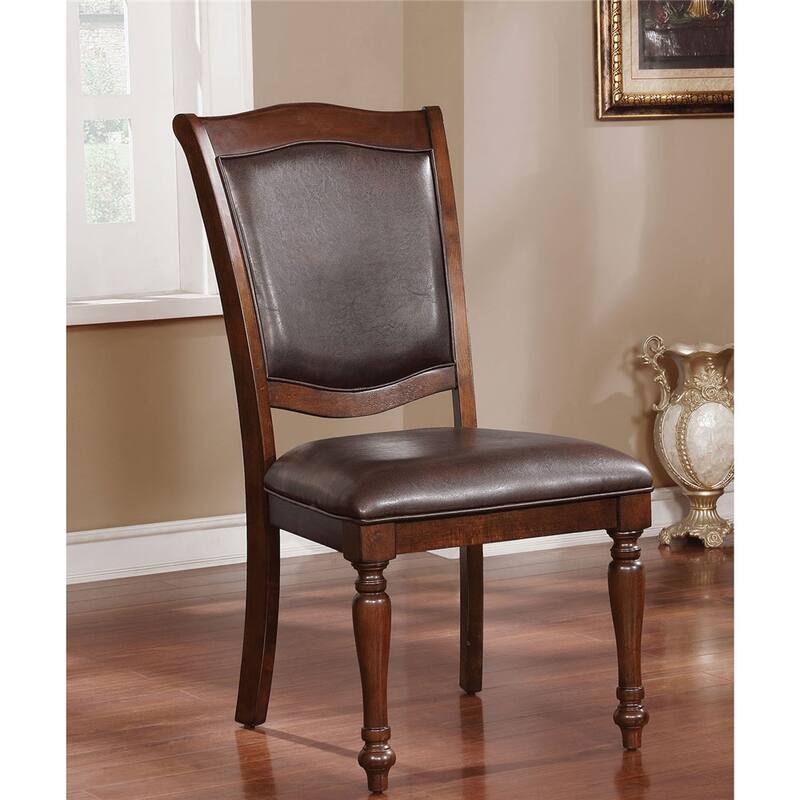 Luxurious Traditional Dining Chairs Solid wood Seat (Set of 2)