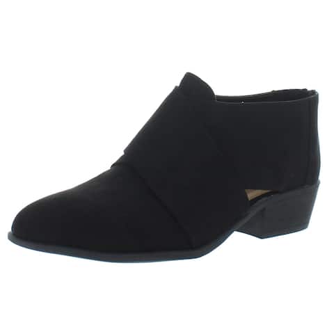 journee collection womens avryl booties block heel
