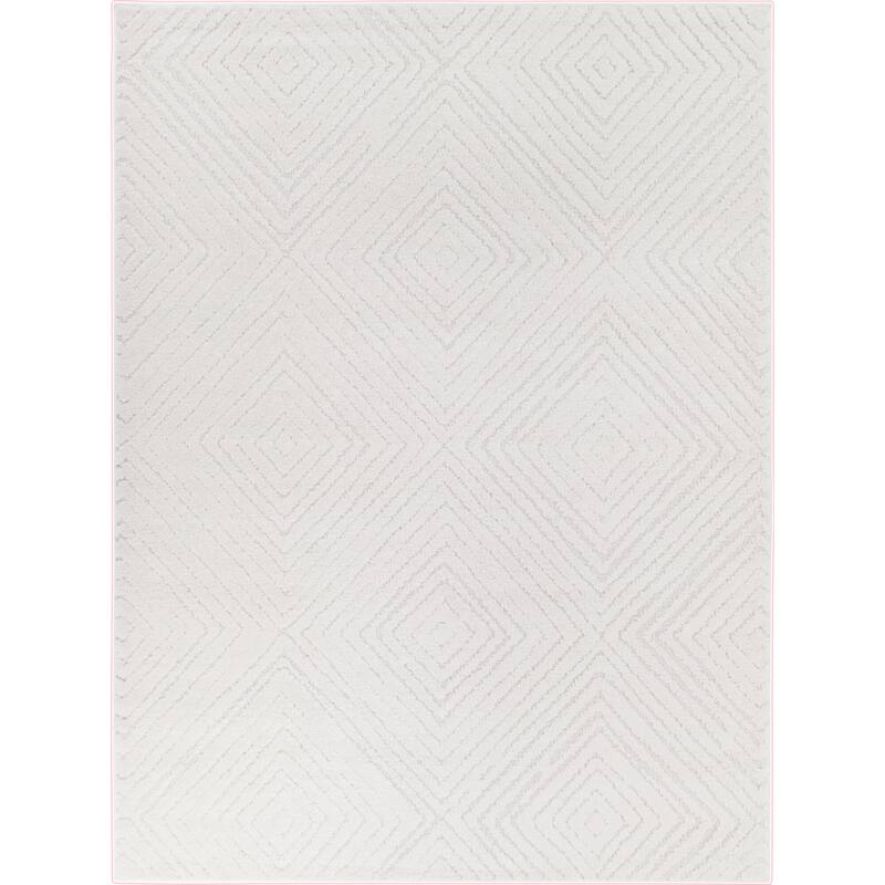 Jacobson Diamond Textured Indoor/Outdoor Area Rug