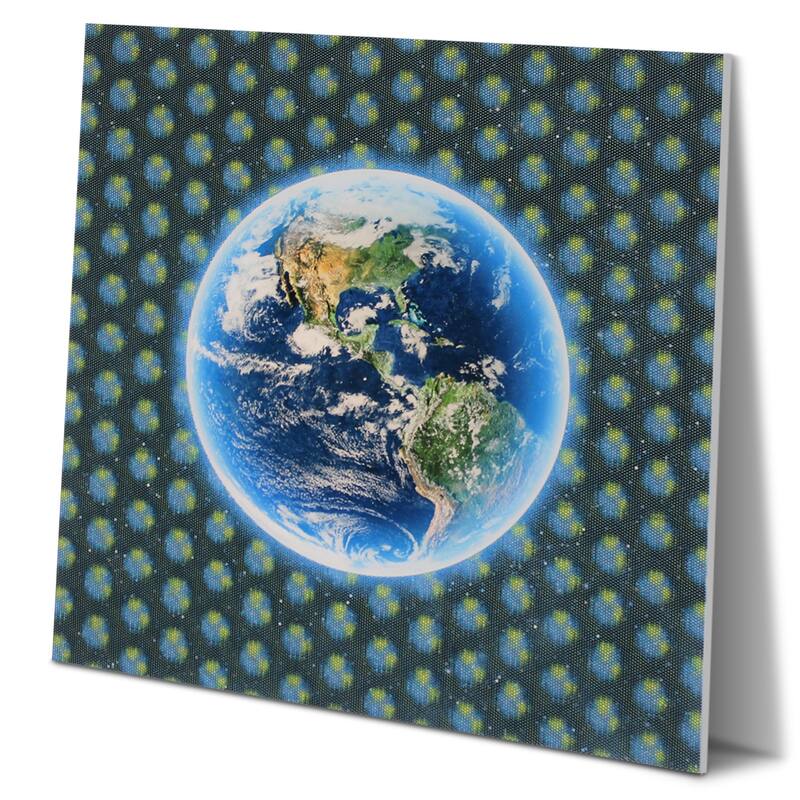 Matashi 5D Multi-Dimensional Wall Art - Custom Made 5D Earth Wall Art Print - 12 x 12