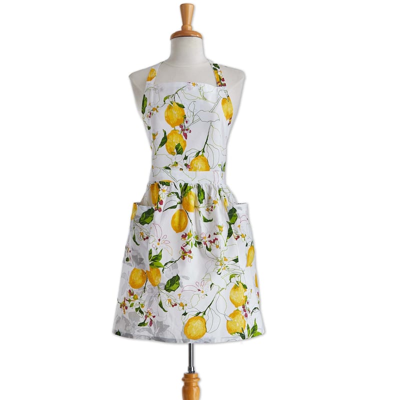 Lemoncello Cooking Baking Apron Cotton Machine Wash, One Size Fits Most