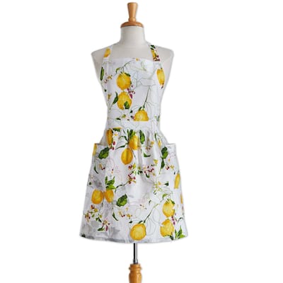 Lemoncello Cooking Baking Apron Cotton Machine Wash, One Size Fits Most