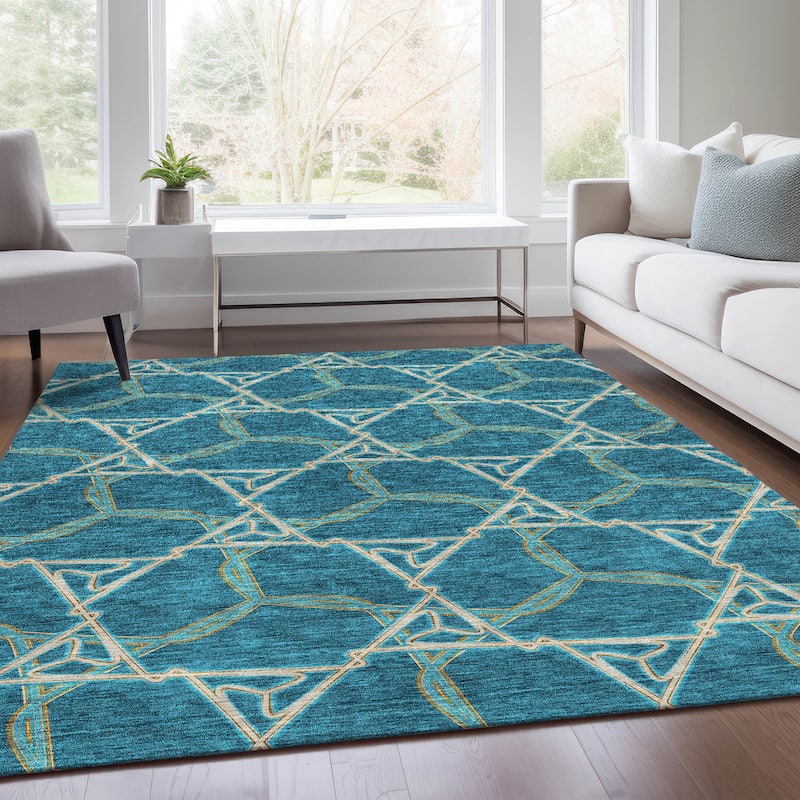 Premium Washable Super Soft Modern Tangle Mayfield Rug