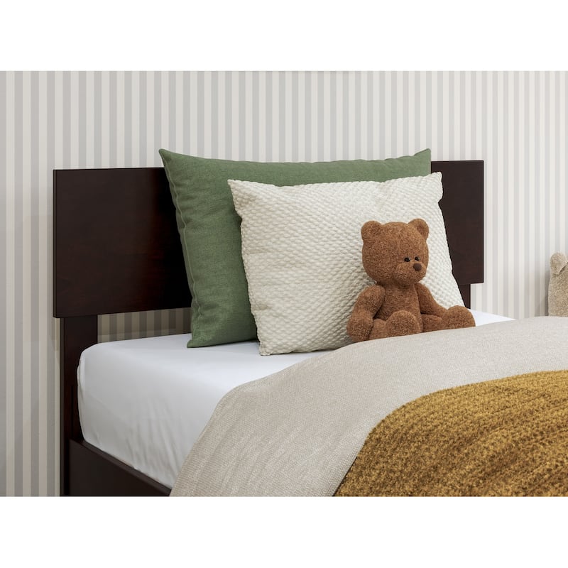 AFI Orlando Headboard with Attachable Charger - Espresso - Twin