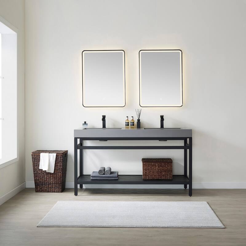Miseno MV702860M Ablitas 60" Free Standing Double Basin Vanity Set