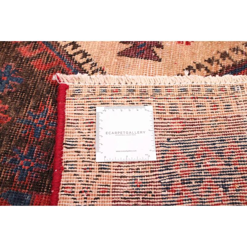 ECARPETGALLERY Hand-knotted Melis Vintage Red Wool Rug - 4'9 x 7'3