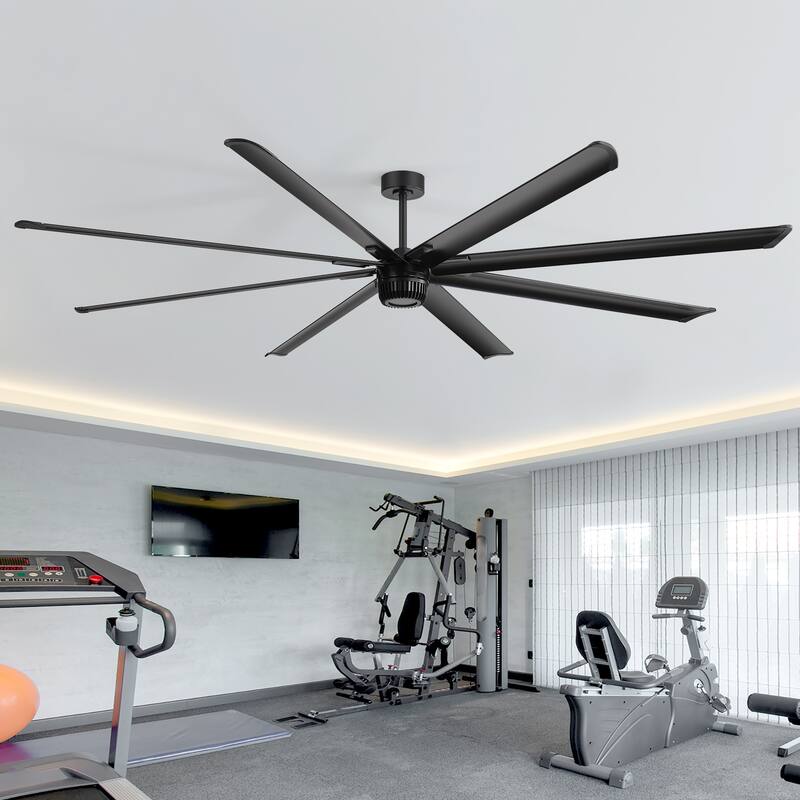 72"/84"/96"/100"/120" Extra Larger HVLS Commercial Ceiling Fan with Remote and Aluminum Blades - 8-Blade - 100 Inches