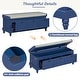 preview thumbnail 51 of 70, Storage Bench with Cushioned Seat and 3 Drawers