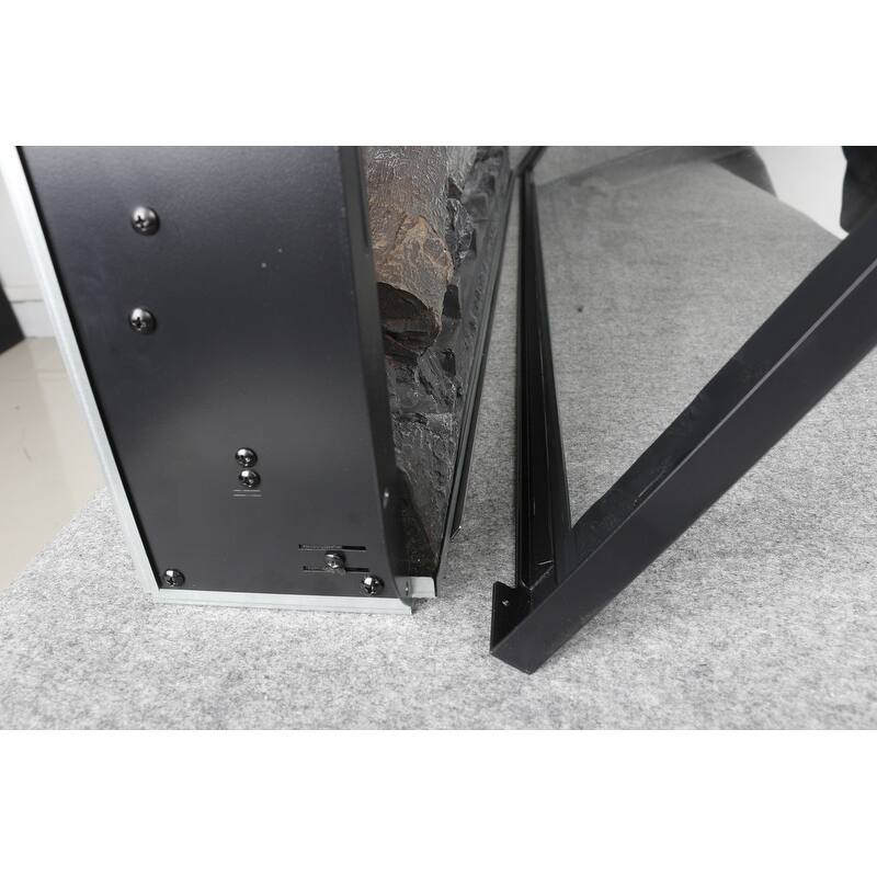 44 inch wall recessed electric fireplace with remote and Imitation Flame , LED light heater