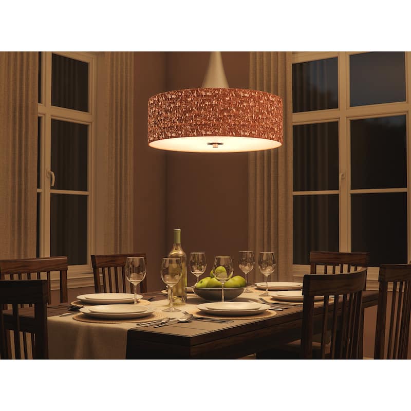 Kenroy Home Bulletin 3-Light Pendant - Brushed Steel