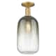 Option Brushed Brass / Slate Shade