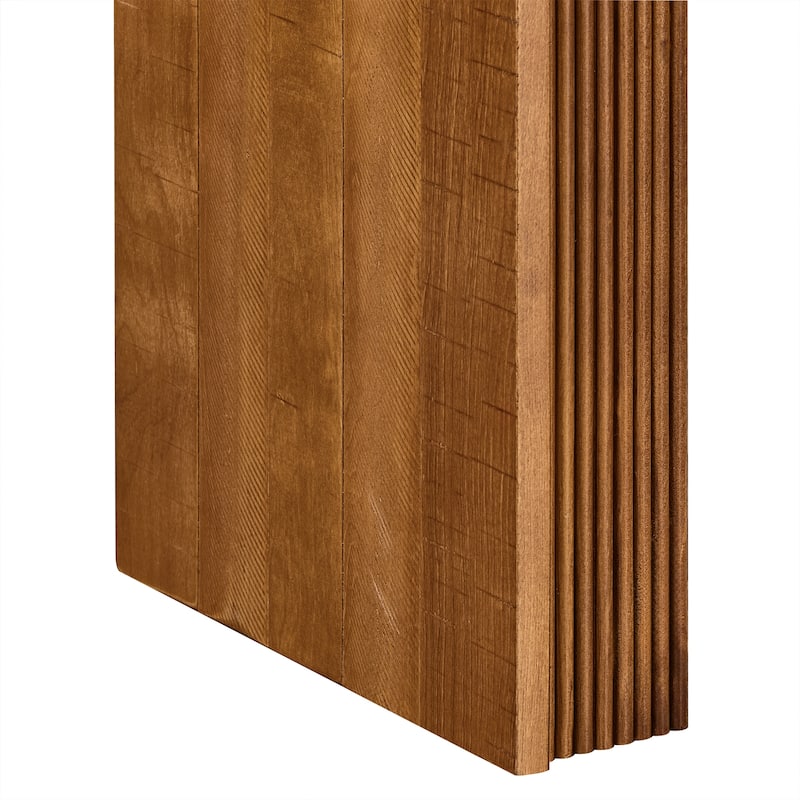 Fluted Counter Height Bar Table Set for Two with Upholstered Bar Stool and Solid Wood Legs