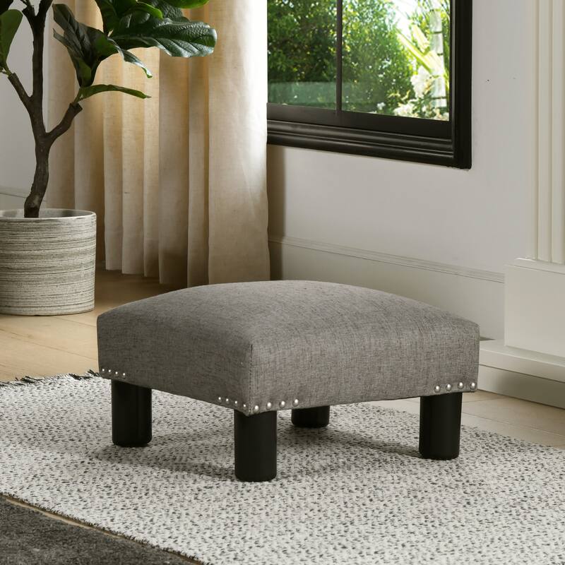 Jules 16" Square Footstool Ottoman