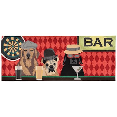 Liora Manne Frontporch Bar Patrol Indoor/Outdoor Rug - 2' x 5'