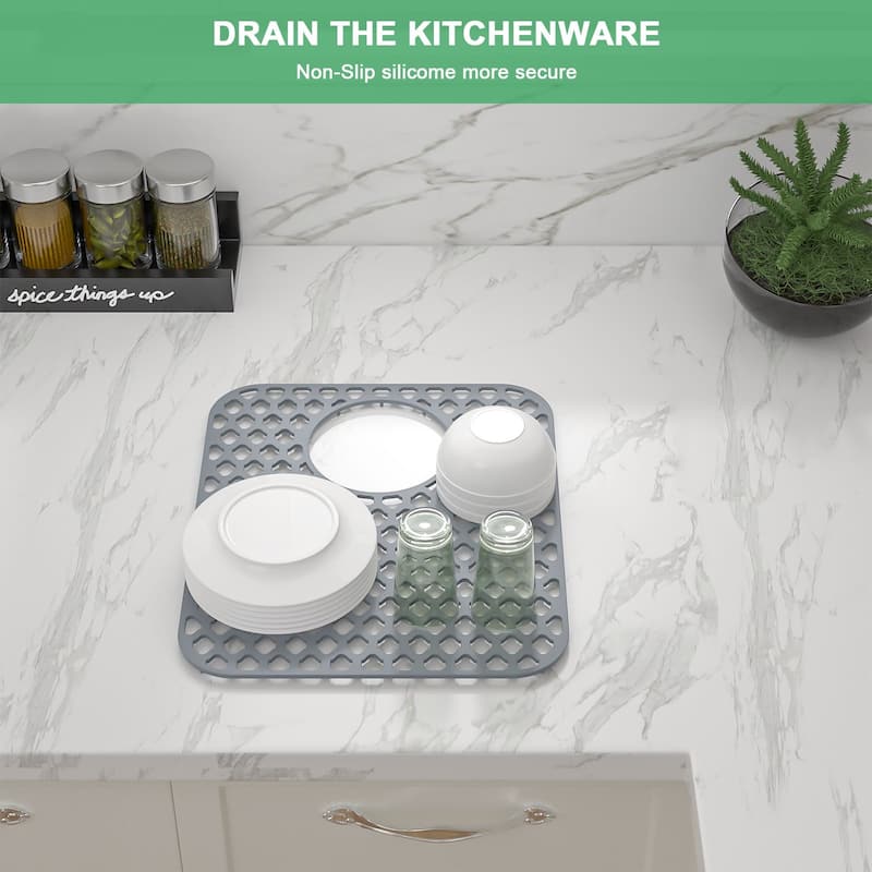 Silicone Sink Mat Sink Protectors for Kitchen Sink