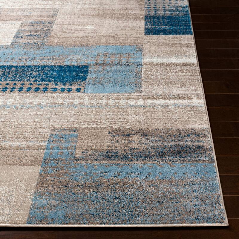 Livabliss Colma Color Block Multicolor Area Rug