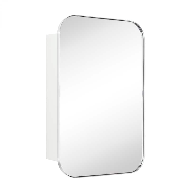 Modern & Contemporary Oversized Medicine Cabinet Mirror - 30" x 22" - Chrome