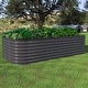 preview thumbnail 32 of 39, VEIKOUS 24''H Galvanized Raised Garden Bed, Durable Outdoor Planter Box with Rust-Resistant Steel Grey