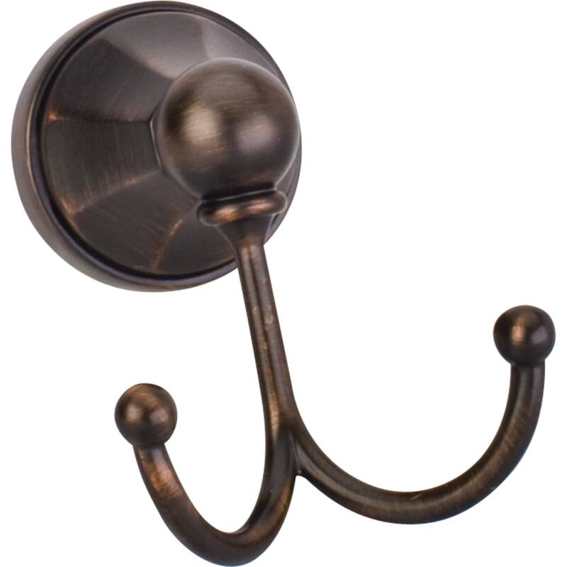 Elements Double Hook Robe Hook from the Newbury Collection - Brushed Oil Rubbed Bronze