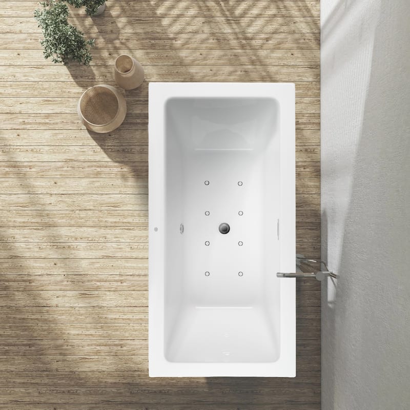 Vanity Art 67" Acrylic Freestanding Soaking Bathtub