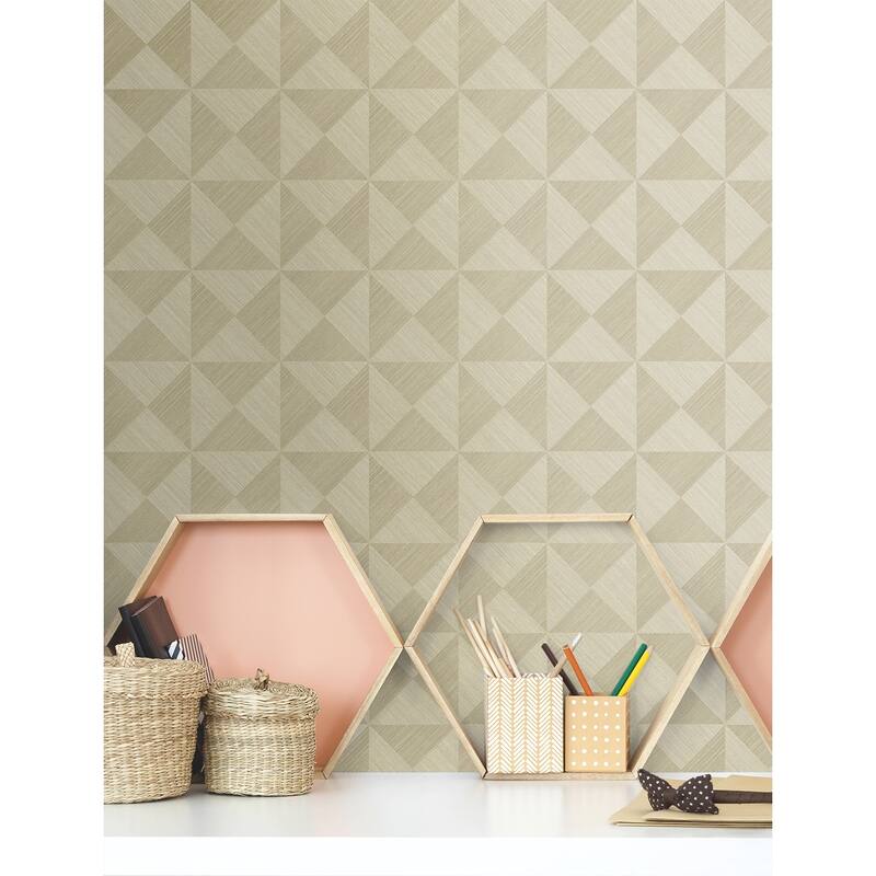 Stacy Garcia Home Geo Inlay Peel and Stick Wallpaper