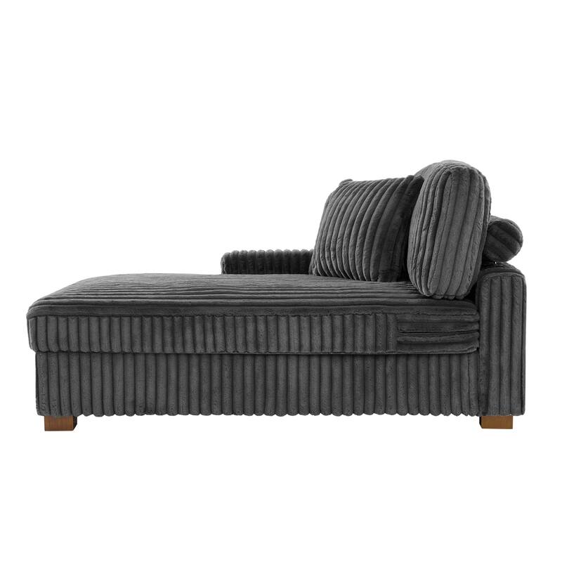 118.4"W Plush Modular Sectional Sofa with Pillows