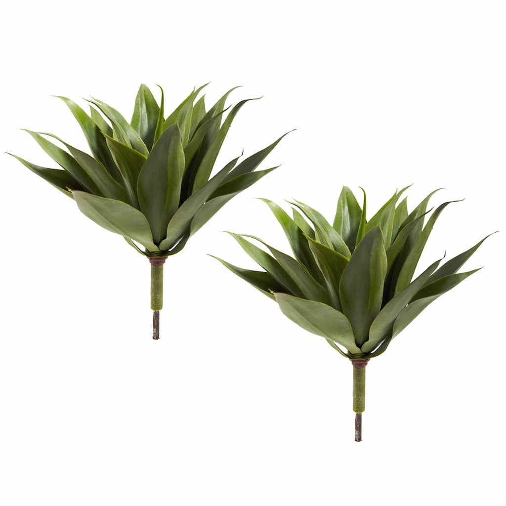 Decorative Succulent Plants Set of 2 - 17 Inch Tall Rococo Romance Home Office Decor - 1.42ft.