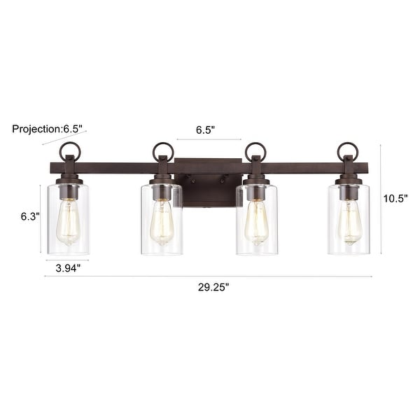 4 light Oil Rubbed Bronze Bath Vanity Light On Sale Bed Bath