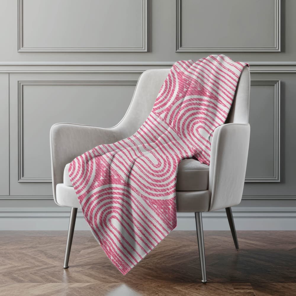 Premium Machine Washable Contemporary Sherpa Throw Blanket