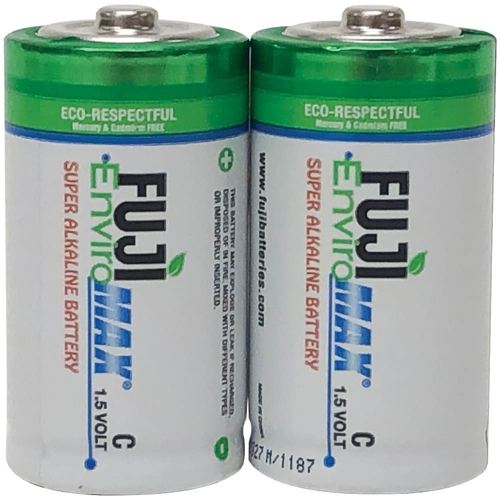 Fuji Batteries 4200BP2 EnviroMax C Super Alkaline Batteries, 2 pk