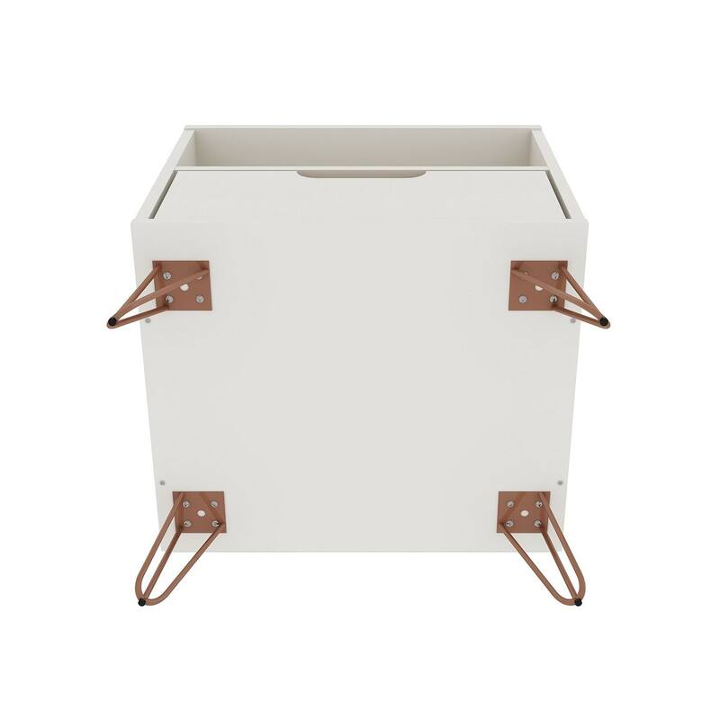 Manhattan Comfort Rockefeller 1-Drawer Nightstand (Set of 2)