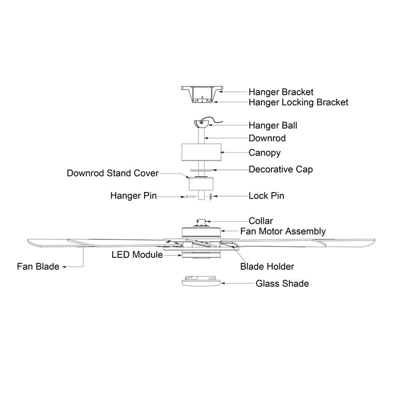 Burlington 68-in Farmhouse Windmill Indoor Outdoor Ceiling Fan with LED Light Kit and Remote