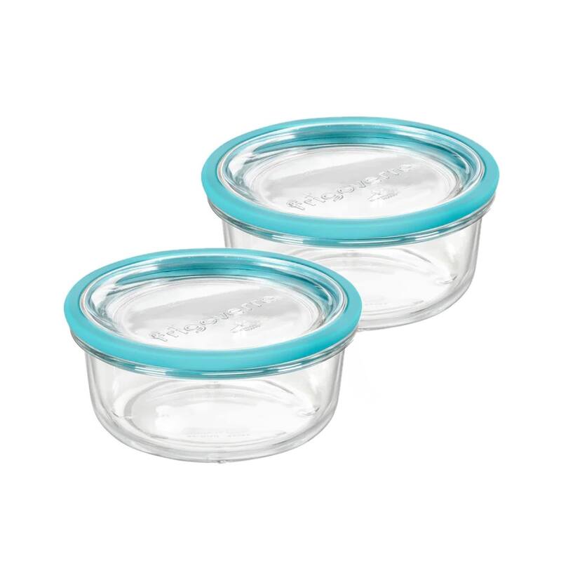 Bormioli Rocco Set of 2 Frigoverre Future Round Containers