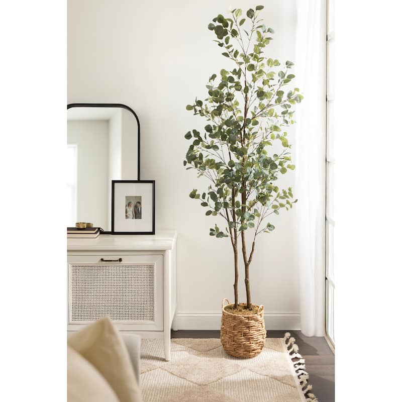 Kate and Laurel Eudora Faux Eucalyptus Tree