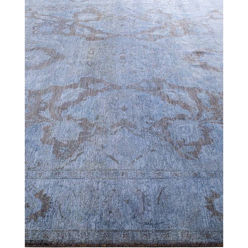 Vibrance, One-of-a-Kind Hand-Knotted Area Rug - Gray, 8' 0" x 10' 0" - 8' 0" x 10' 0"