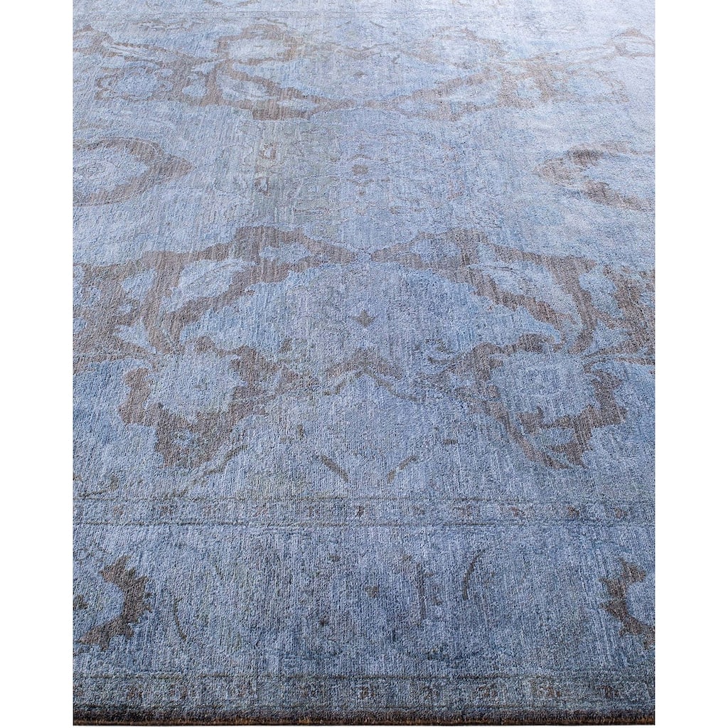 Vibrance, One-of-a-Kind Hand-Knotted Area Rug - Gray, 8' 0" x 10' 0" - 8' 0" x 10' 0"