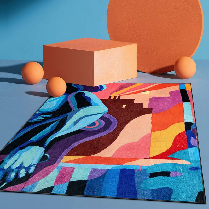 Well Woven x Misha Tyutyunik Sunday Jungle Aubade Rug