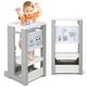 preview thumbnail 11 of 18, Kids Kitchen Step Stool with Dry Erase Board - 18.5"D x 18.5"W x 34.5"H