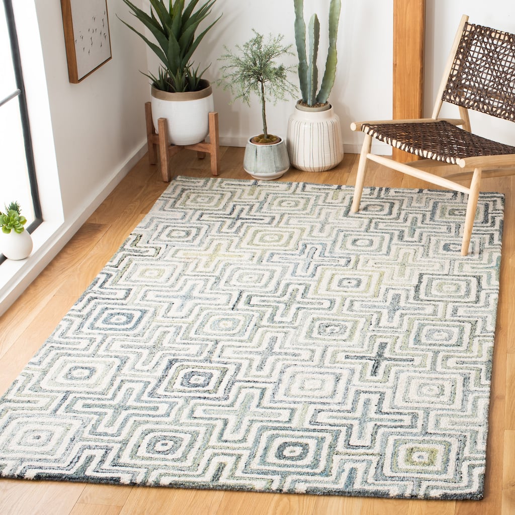 SAFAVIEH, Handmade Marquee Neslihan Geometric Rug
