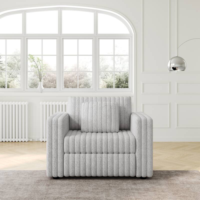 44.9" Modular Sofa Single - Light Gray, Metal, Comfortable & Functional - Multi-Color