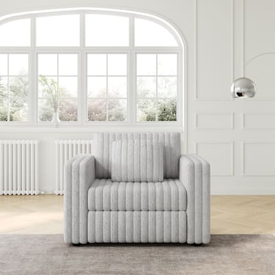 44.9" Modular Sofa Single - Light Gray, Metal, Comfortable & Functional