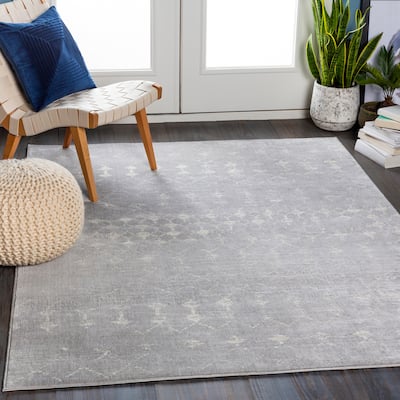 Viktor Distressed Moroccan Trellis Area Rug