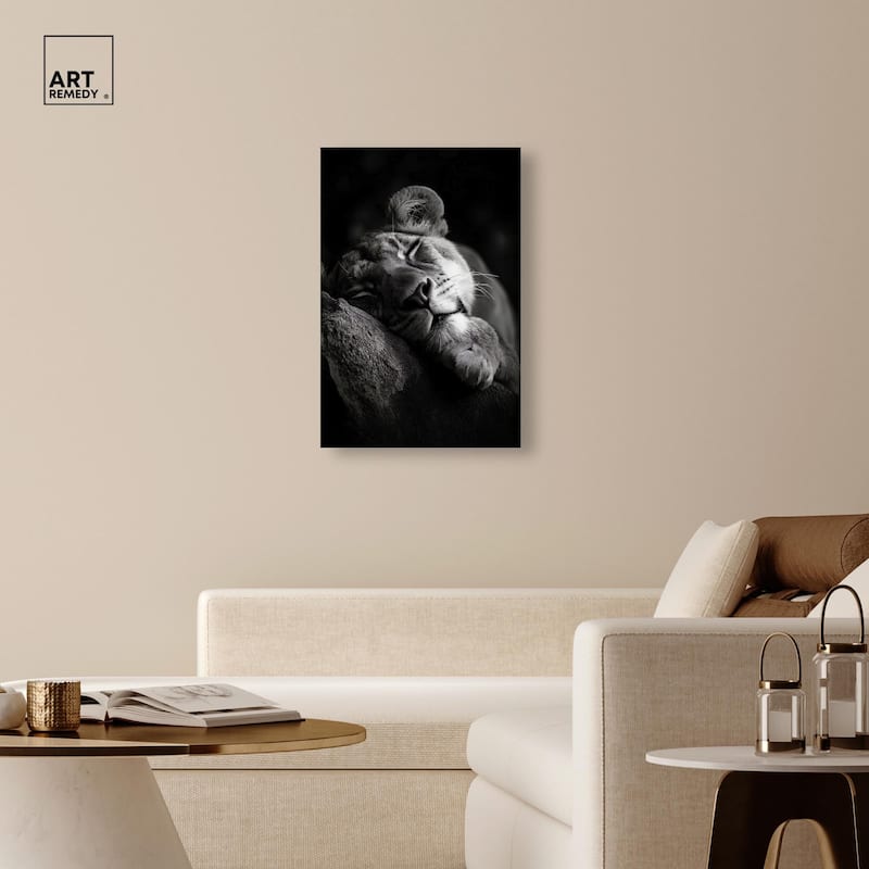 Resting Predator Canvas by Art Remedy, Gallery Wrapped