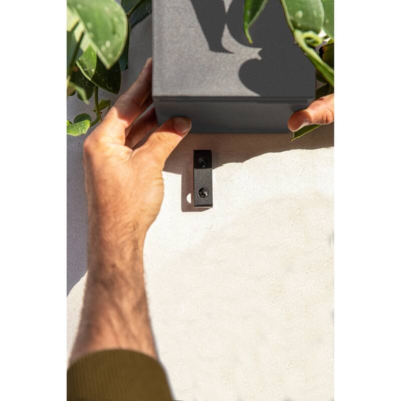 Geo Series Hanging Cube Plastic Planter