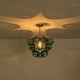 preview thumbnail 33 of 63, Glam Single-light Dining Room Glass Globe Bubble Chandelier - 17.7 in