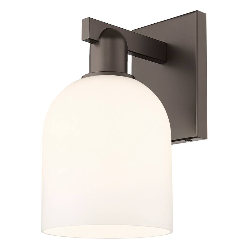 Innovations Lighting 716-1W-12-6 Bella Sconce Bella 12" Tall Wall - Oil Rubbed Bronze / White